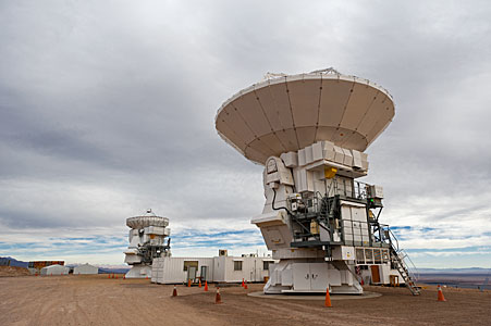 Two Japanese Antennas for ALMA