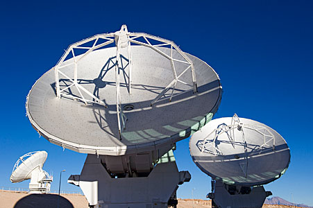 ALMA Antennas at the OSF