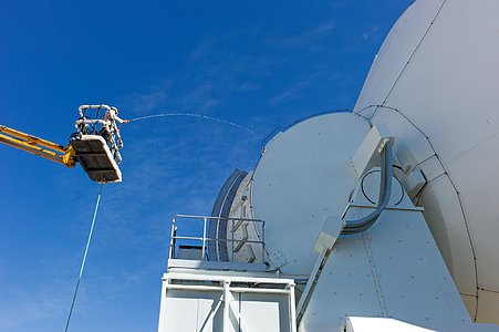 Water testing ALMA antennas