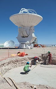 ALMA antenna from Melco at the OSF
