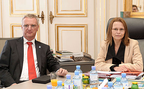 Tim de Zeeuw with Beatrix Karl