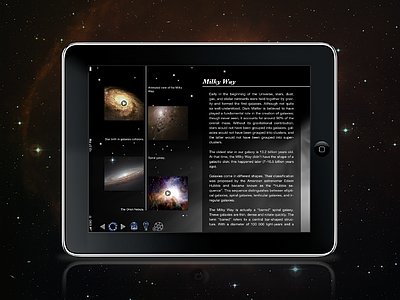 Screenshot of the Back in Time iPad app