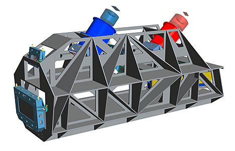 Engineering rendering of the ESPRESSO instrument