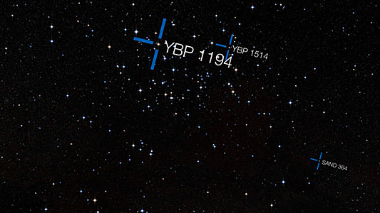 Screenshot of ESOcast 62: "Three Planets Found in Star Cluster"