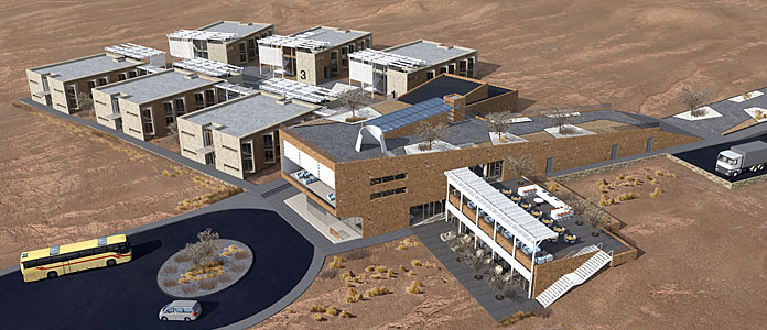 ALMA Residencia: General View of the Array of Buildings