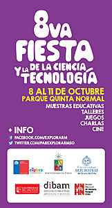 Brochure for the Chilean event VIII Fiesta de la Ciencia 2014