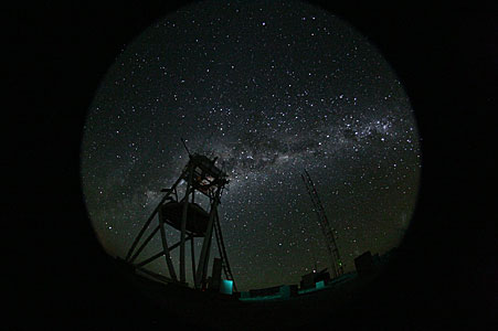 Cerro Armazones at night