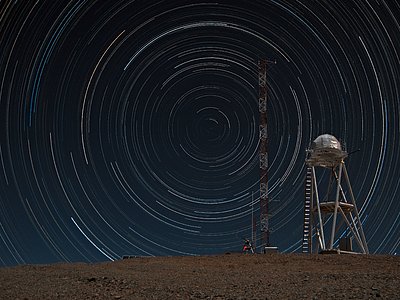Stars Trails over Armazones