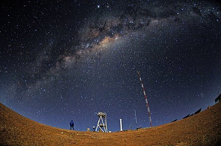 E-ELT site testing — Cerro Armazones by night