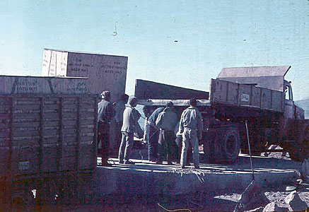 The ESO 1-metre telescope arrival