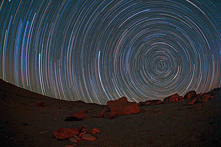 Circumpolar startrails over the Atacama