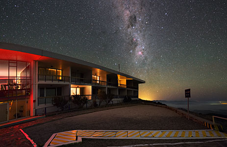 Hotel room, clear skies included