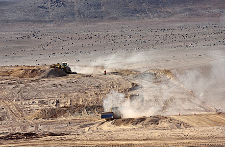 Armazones road construction site