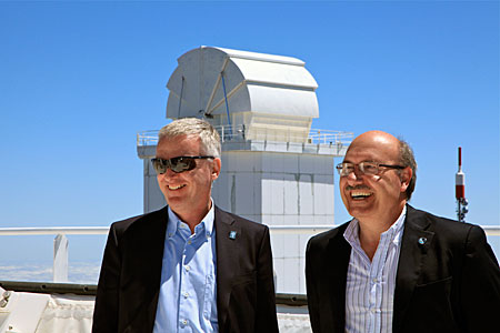 ESO DG with IAC Director at Teide Observatory (Tenerife)