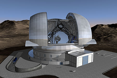 E-ELT in its Enclosure (artist's impression)