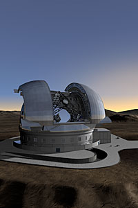 E-ELT in its Enclosure (Portrait)