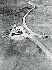 Aerial view of La Silla Observatory, 1966