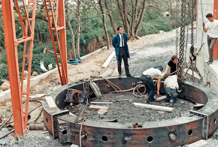 Building the ESO 3.6-metre telescope