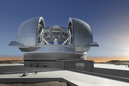 E-ELT in its Enclosure