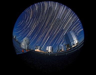 End of the night at Paranal Observatory