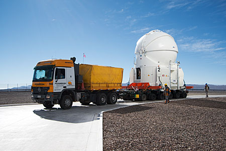 Transporting an Auxiliary Telescope