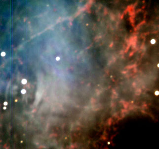 Centre of the Crab Nebula