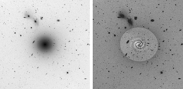 Spiral Pattern in Virgo Dwarf Galaxy