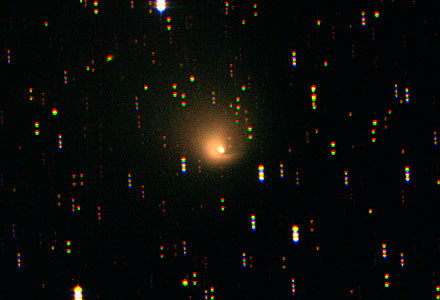 Comet Hale-Bopp, at a distance of nearly 2,000 million kilometres from the Sun.