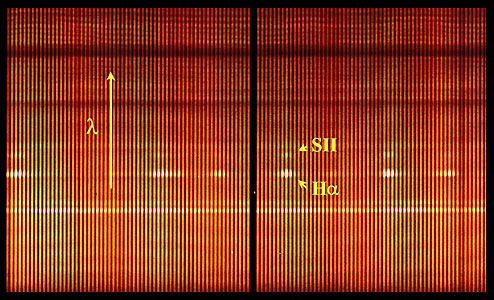 VIMOS Integrated Field-Spectrum of Antennae Galaxies (Detail)