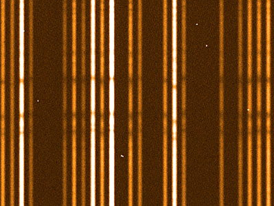 "First light" stellar spectra from Giraffe (detail)