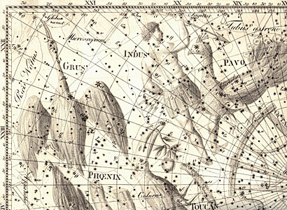 The southern constellation Indus