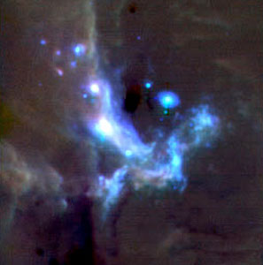 Colour Composite of the Galactic Centre