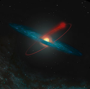 Losing Stars to the Milky Way (artist's impression)