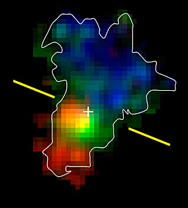 Emission of the Galaxy BzK-15504