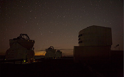 A Cometary "Aurora" at Paranal