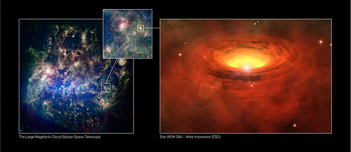 A Thick Belt around a Massive star in another Galaxy