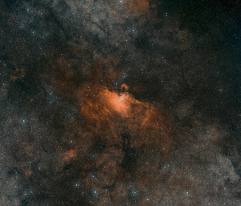 Digitized Sky Survey Image of the Eagle Nebula