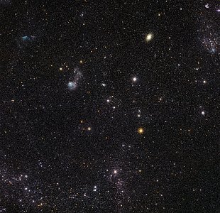 Detailed view of a section of the Large Magellanic Cloud
