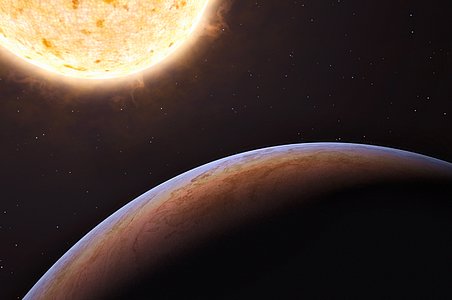First planet of extragalactic origin (artist’s impression)