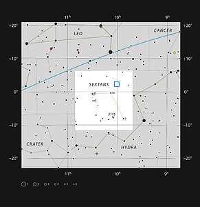 The COSMOS field in the constellation of Sextans