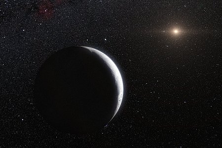 Artist’s impression of the dwarf planet Eris