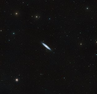 Wide-field view of the sky around NGC 253