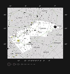 The star formation region NGC 3324 in the constellation of Carina (The Keel)