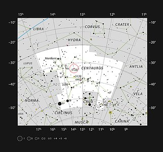 The strange galaxy Centaurus A in the constellation of Centaurus
