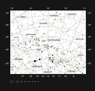 The planetary nebula Fleming 1 in the constellation of Centaurus (The Centaur)
