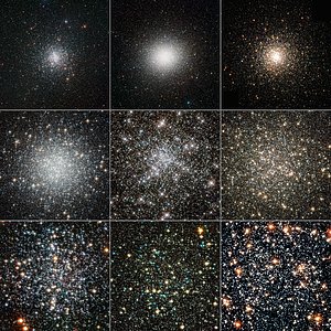 Cúmulos globulares vistos desde el Hubble y desde tierra