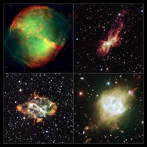 Eksempler på bipolare planetariske stjernetåker