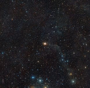 Wide field view of the area around the Toby Jug Nebula