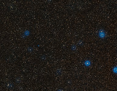 Wide-field view of the sky around the nearby brown dwarf pair Luhman 16AB