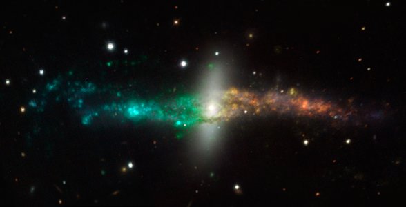 Fargekodet MUSE-bilde av NGC 4650A